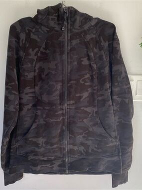 Lululemon Scuba Full-Zip Hoodie - Heritage 365 Camo Deep Coal Multi Size 12